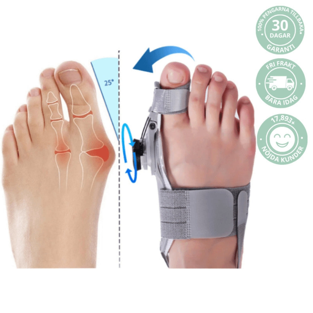 Mjuk Justering Och Smärtlindring För Hallux Valgus