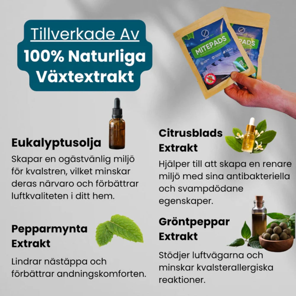 MitePads - Bli kvitt kvalstren naturligt