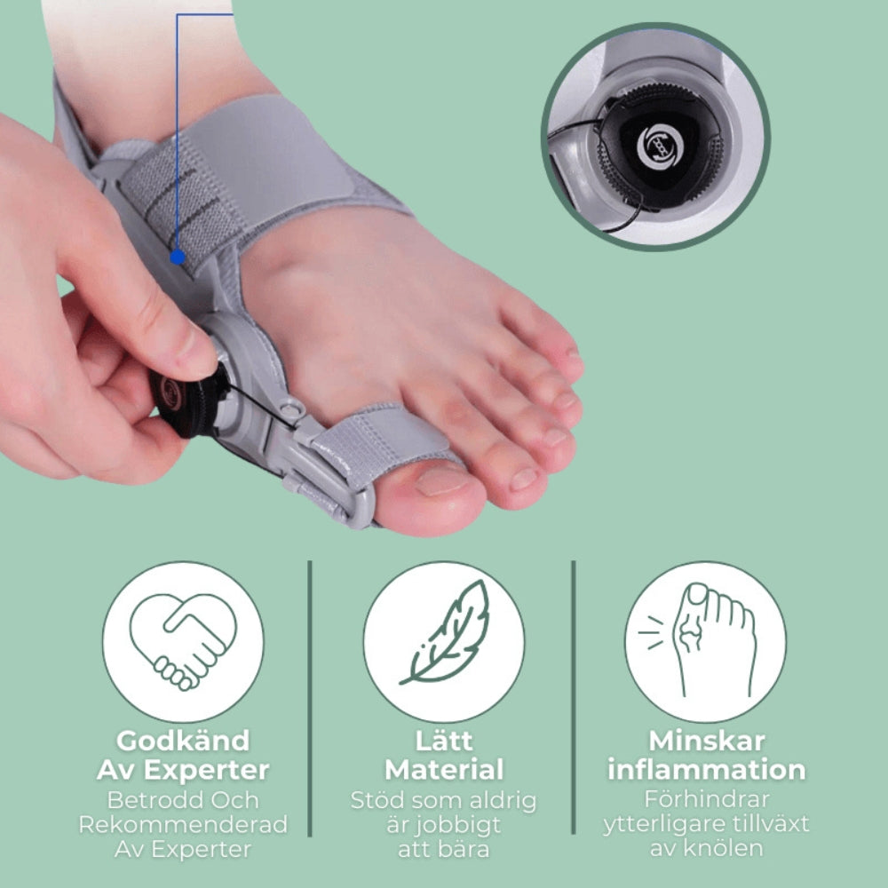 Mjuk Justering Och Smärtlindring För Hallux Valgus