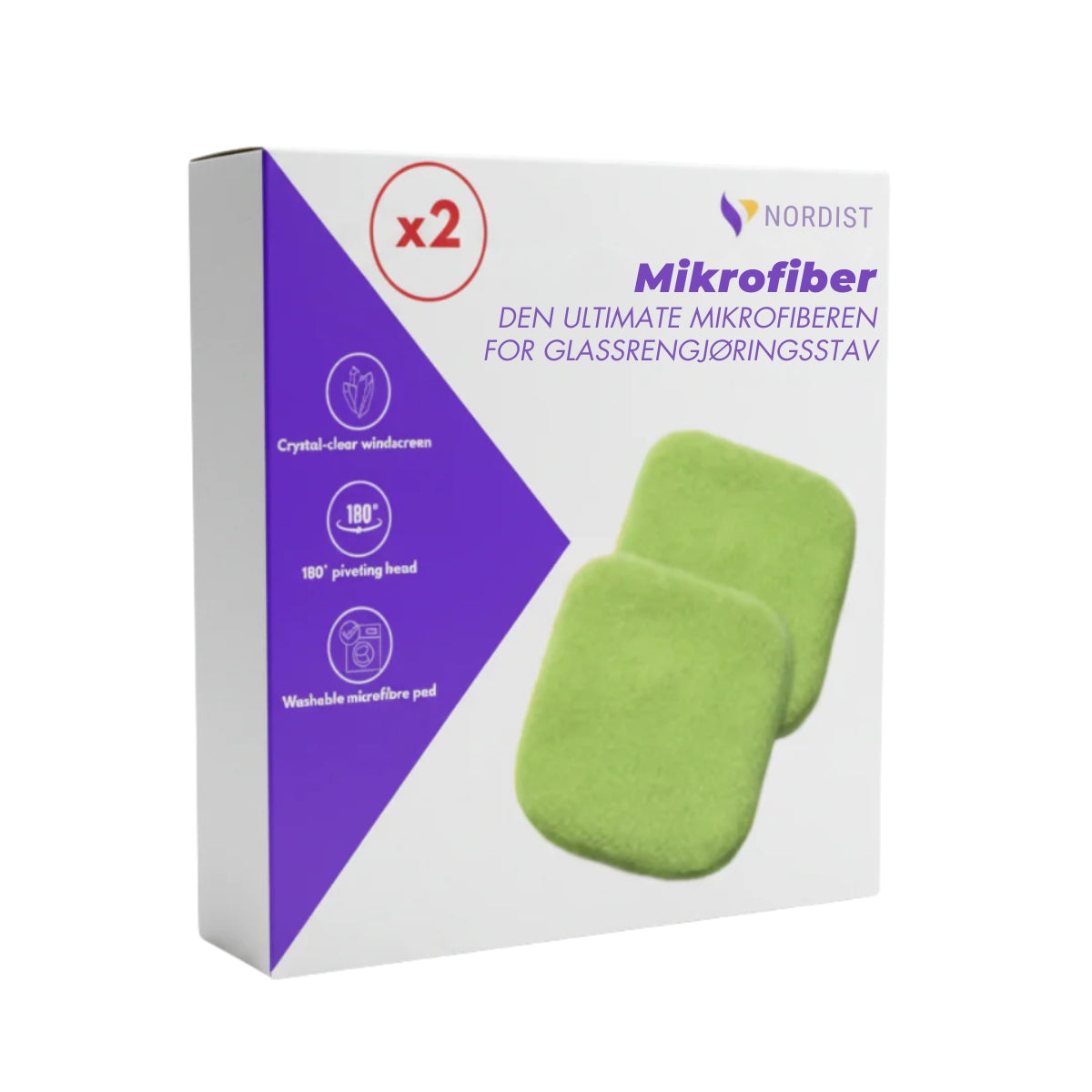 Paket med 2 ultraabsorberande mikrofiberdukar