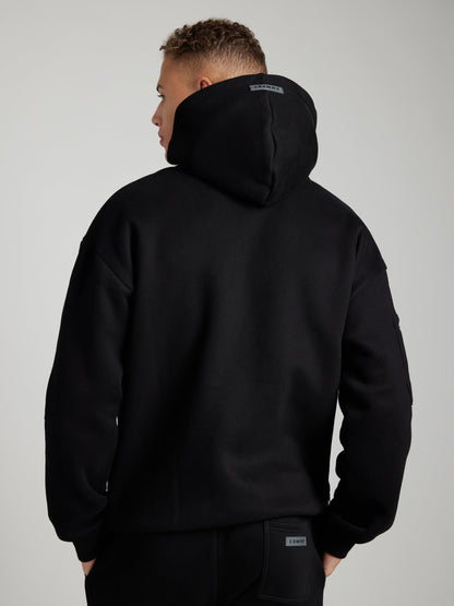 Rese-hoodie i flygplansläge