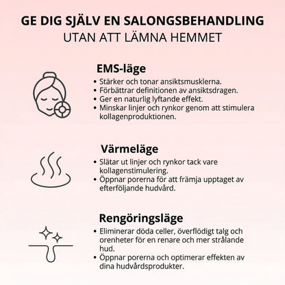 Nova 7-i-1 LED-enhet för ansiktsskulptering