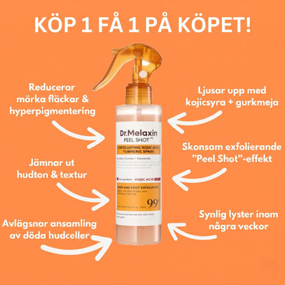 Peel Shot exfolierande spray med kojinsyra och gurkmeja