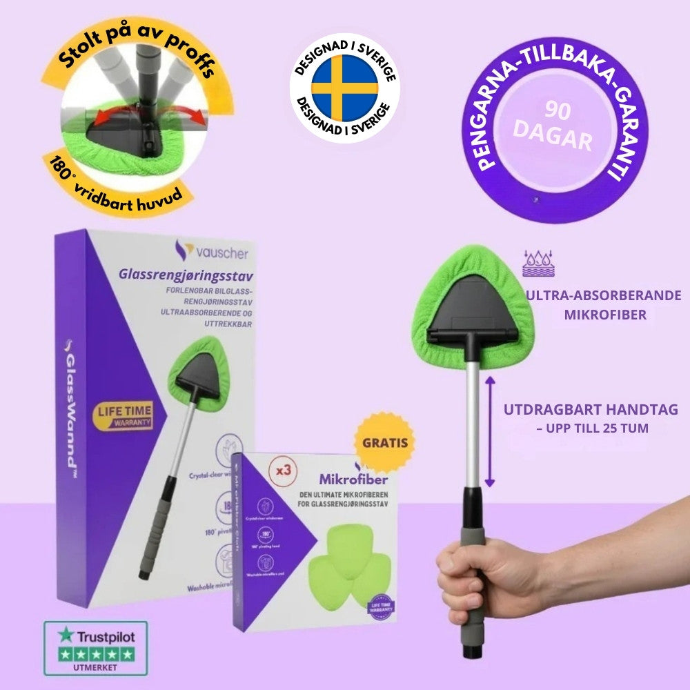GlassWand™ – Enkel rengöring för kristallklara vindrutor