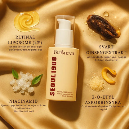 Butiknova – Serum: Retinal Liposom 2% + Svart Ginseng