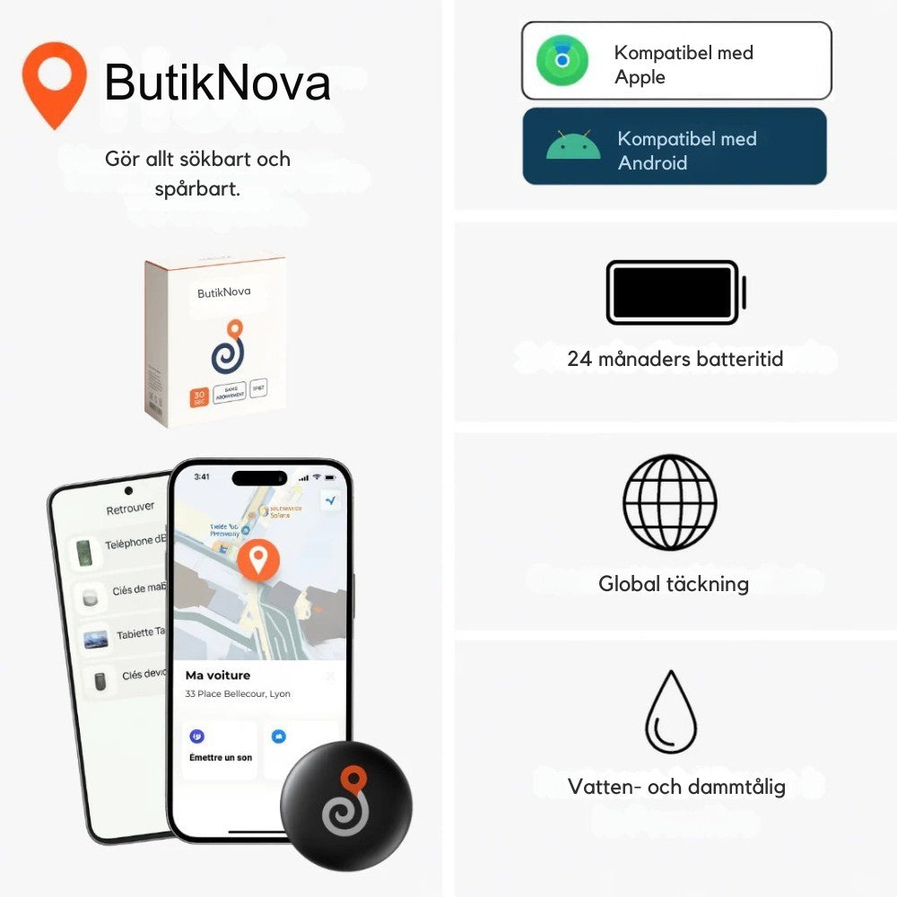 Nova™ GP90 | GPS-Tracker  (Android/Apple)