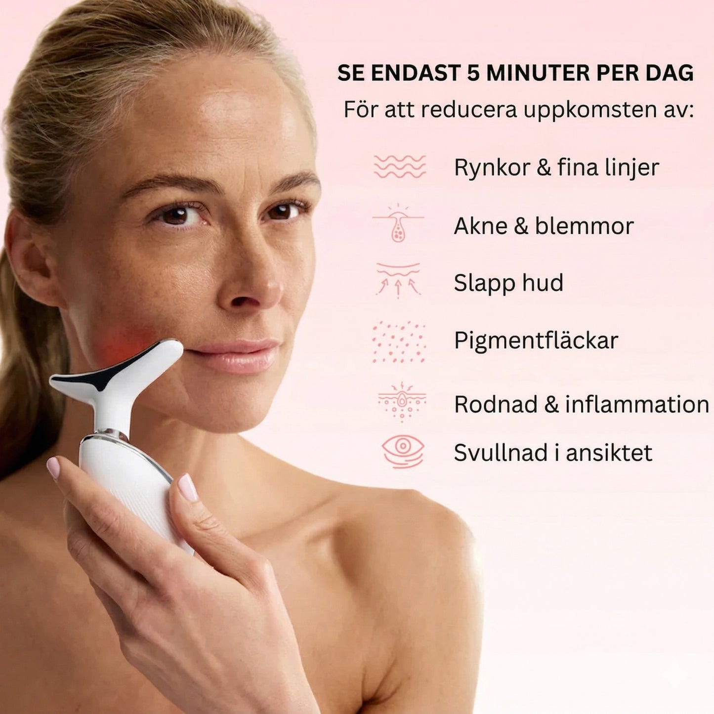 Nova 7-i-1 LED-enhet för ansiktsskulptering