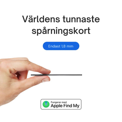 Ultratunt smart spårningskort för plånbok och resa