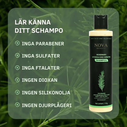 Ekologiskt rosmarinschampo för hårväxt