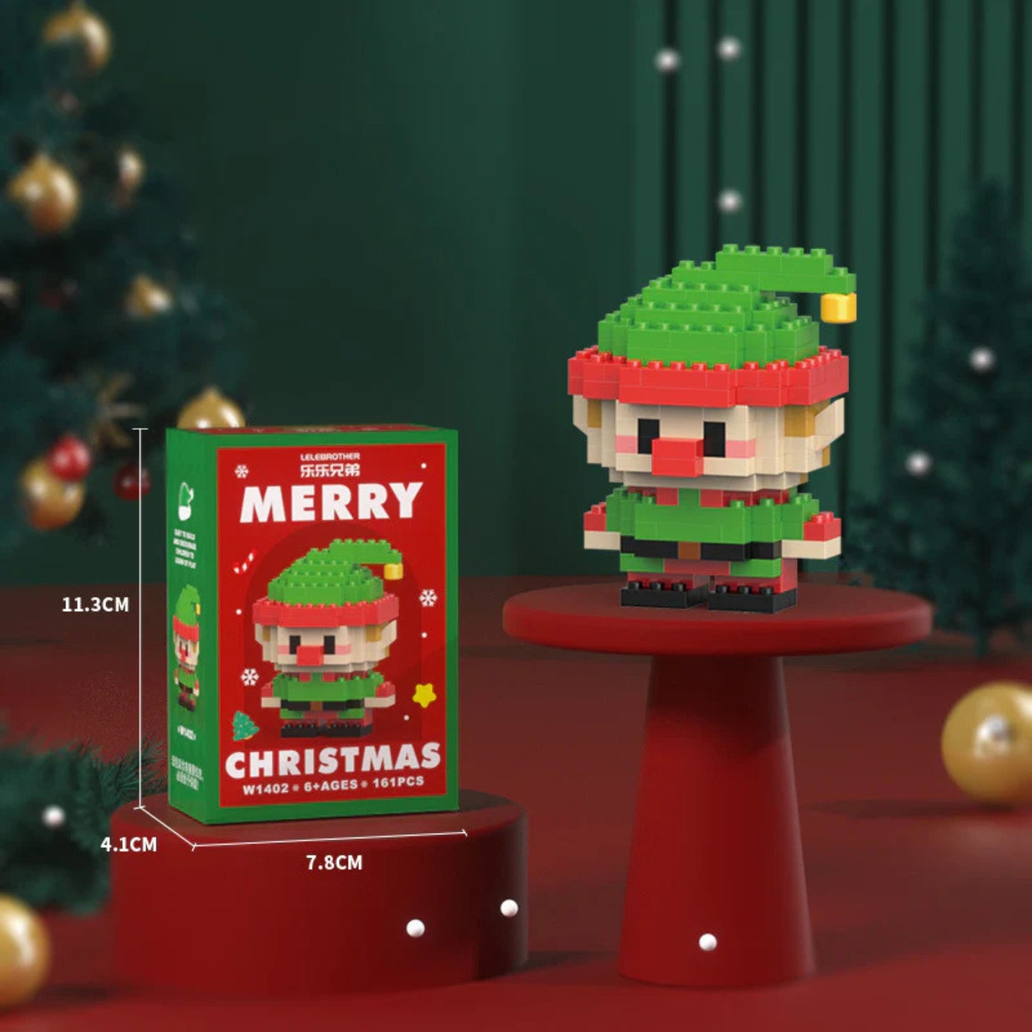 SANTA BYGGBLOCK™ – 12 KREATIVA JULFIGURER FÖR FAMILJEN