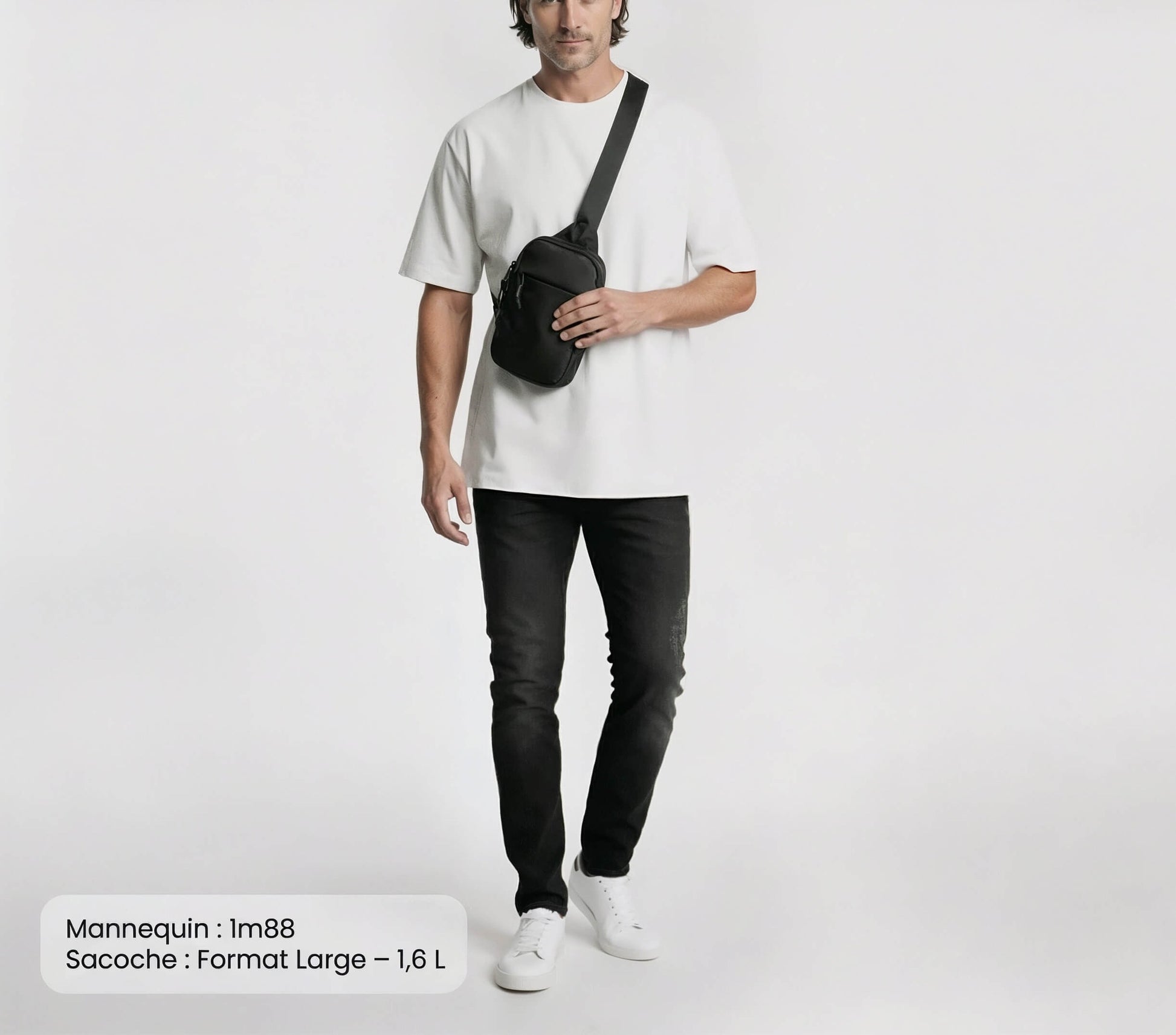 Sling-väskan buren crossbody