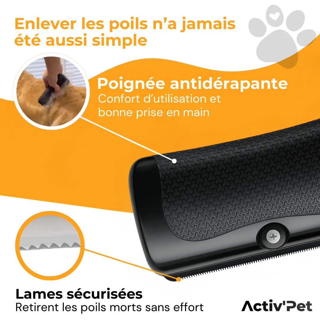 NOVA™ Pälsborste — Effektiv Hårborttagning för Hund &amp; Katt