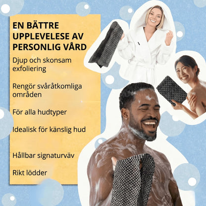NOVA antibakteriell exfolierande duschhandduk