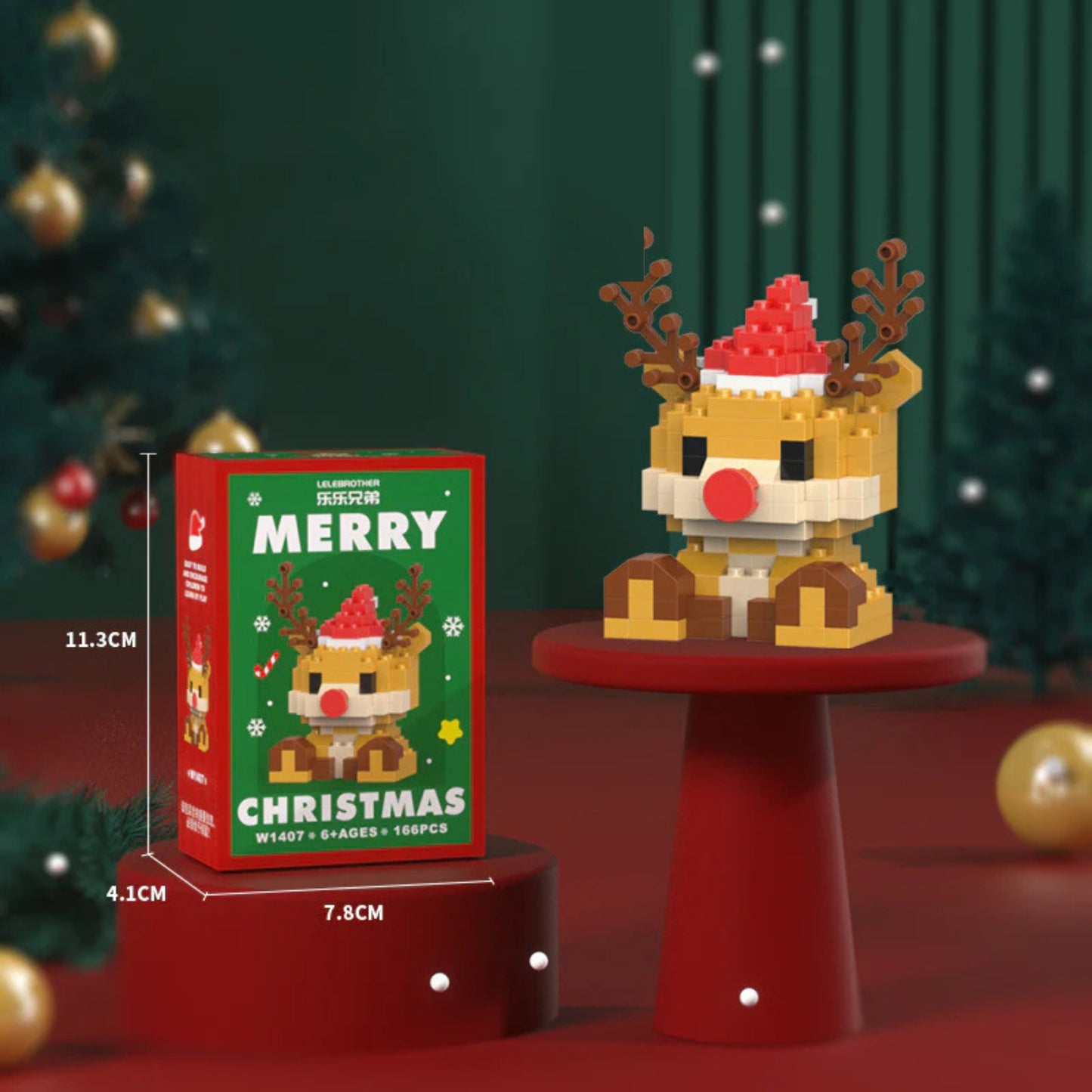 SANTA BYGGBLOCK™ – 12 KREATIVA JULFIGURER FÖR FAMILJEN