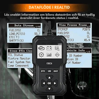 Snabb bilscanner för feldiagnos OBD2