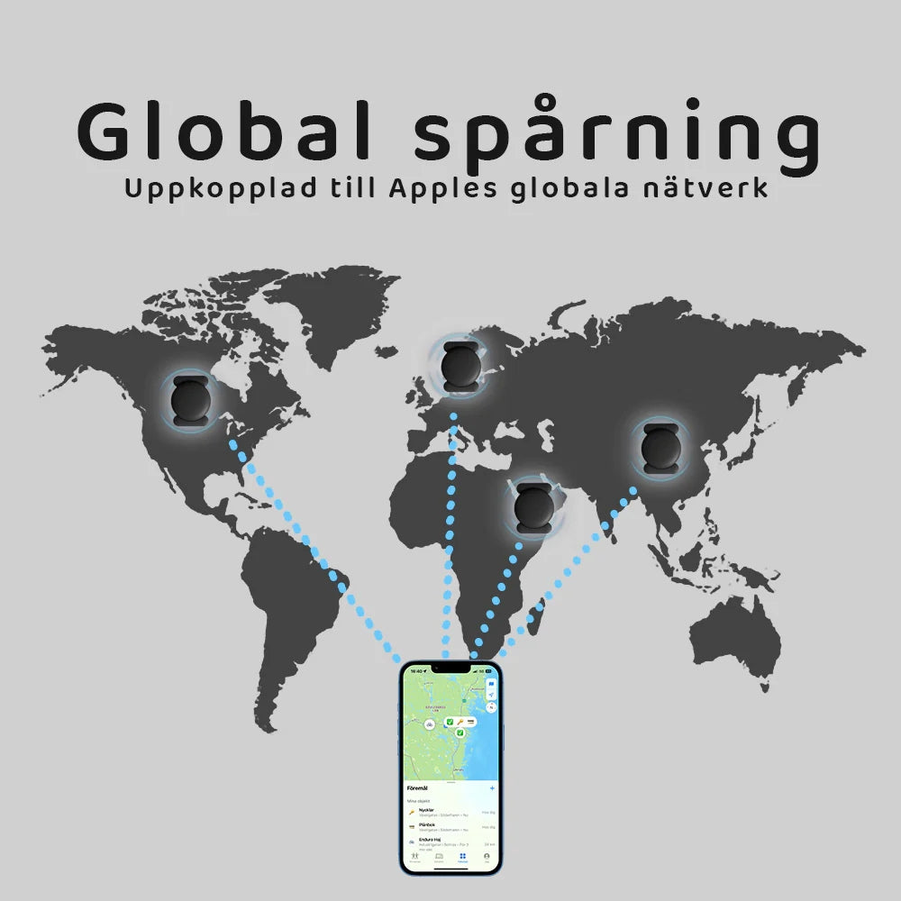 Smart GPS‑spårare för bil, nycklar, väskor och värdesaker