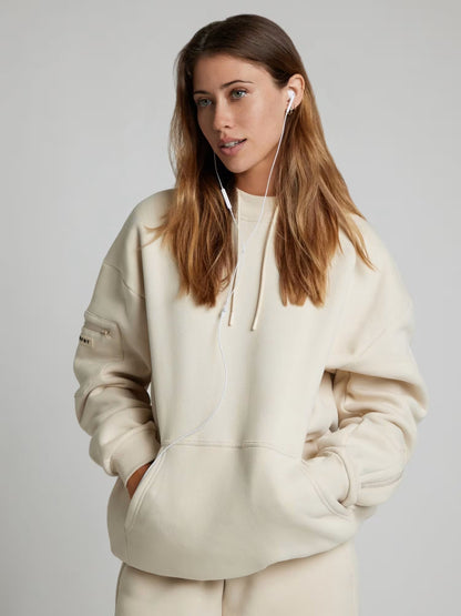 Rese-hoodie i flygplansläge