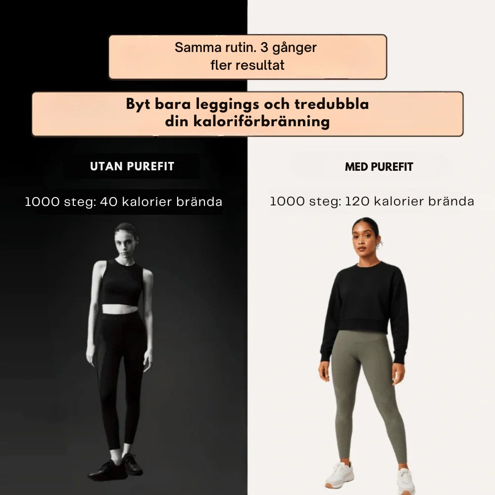 PureFit 3D Sculpt Leggings – Bekväm Passform