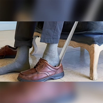 Skohornet bakom hälen när en sko tas på