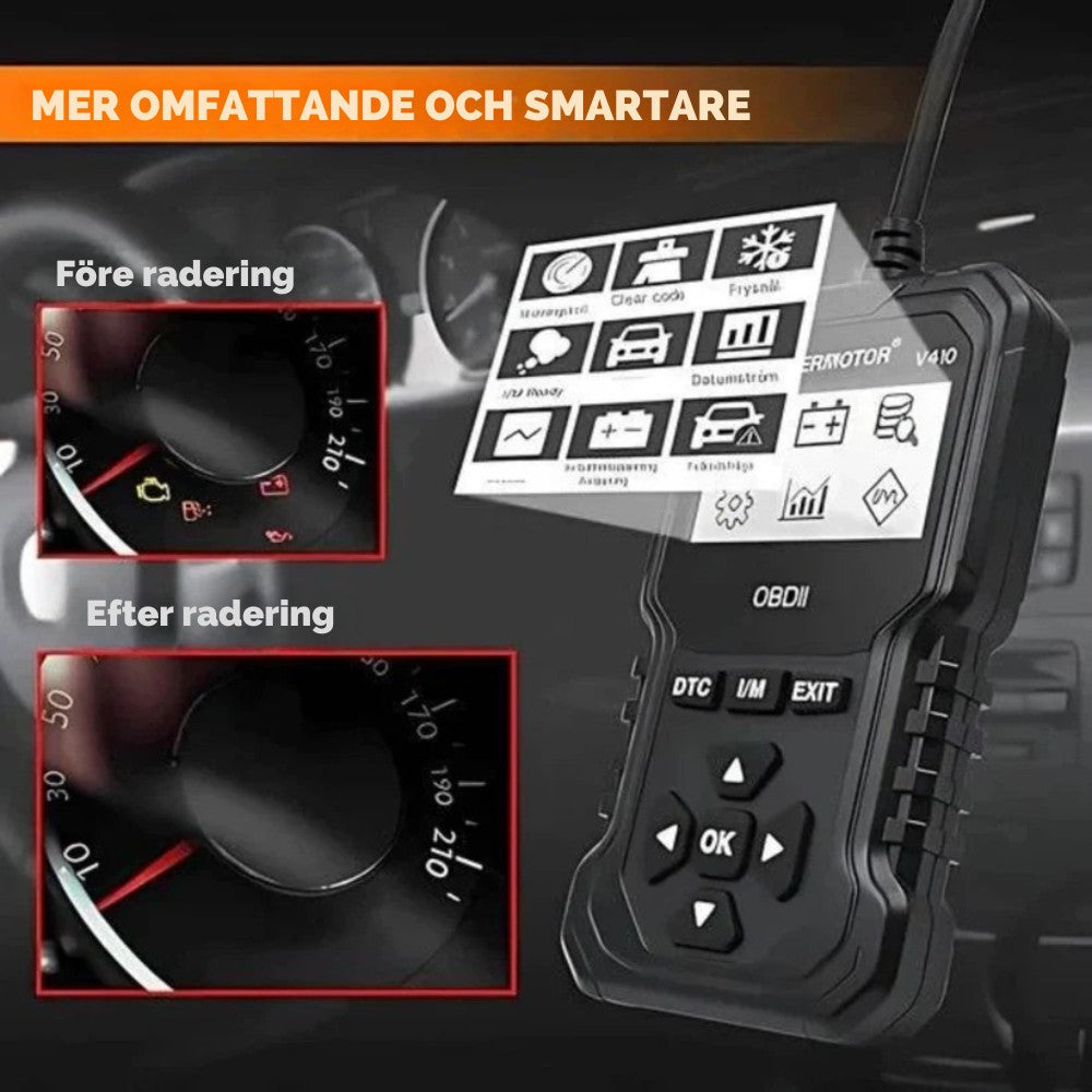 Snabb bilscanner för feldiagnos OBD2