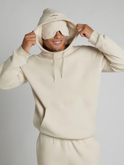 Rese-hoodie i flygplansläge
