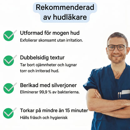 NOVA antibakteriell exfolierande duschhandduk