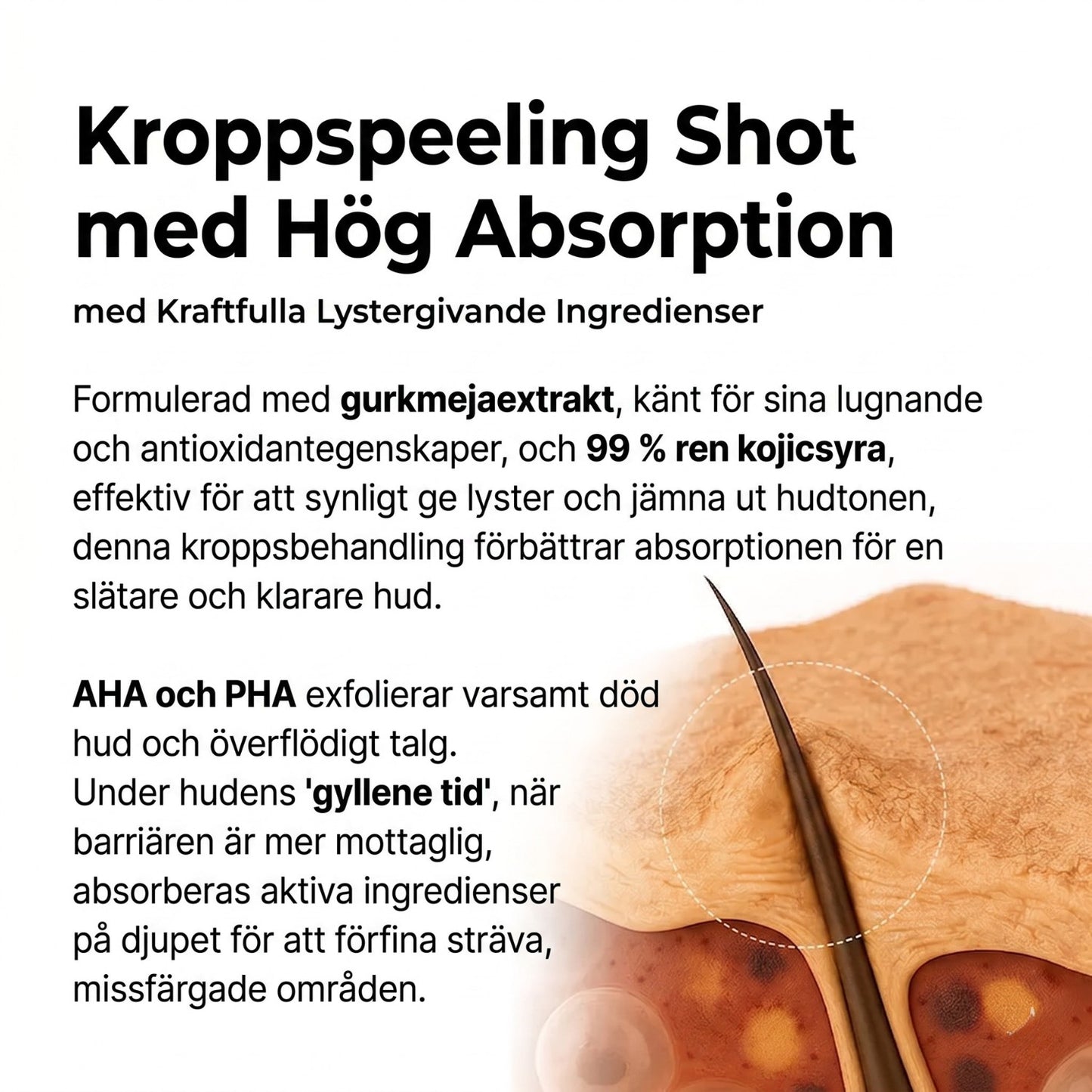 Peel Shot exfolierande spray med kojinsyra och gurkmeja