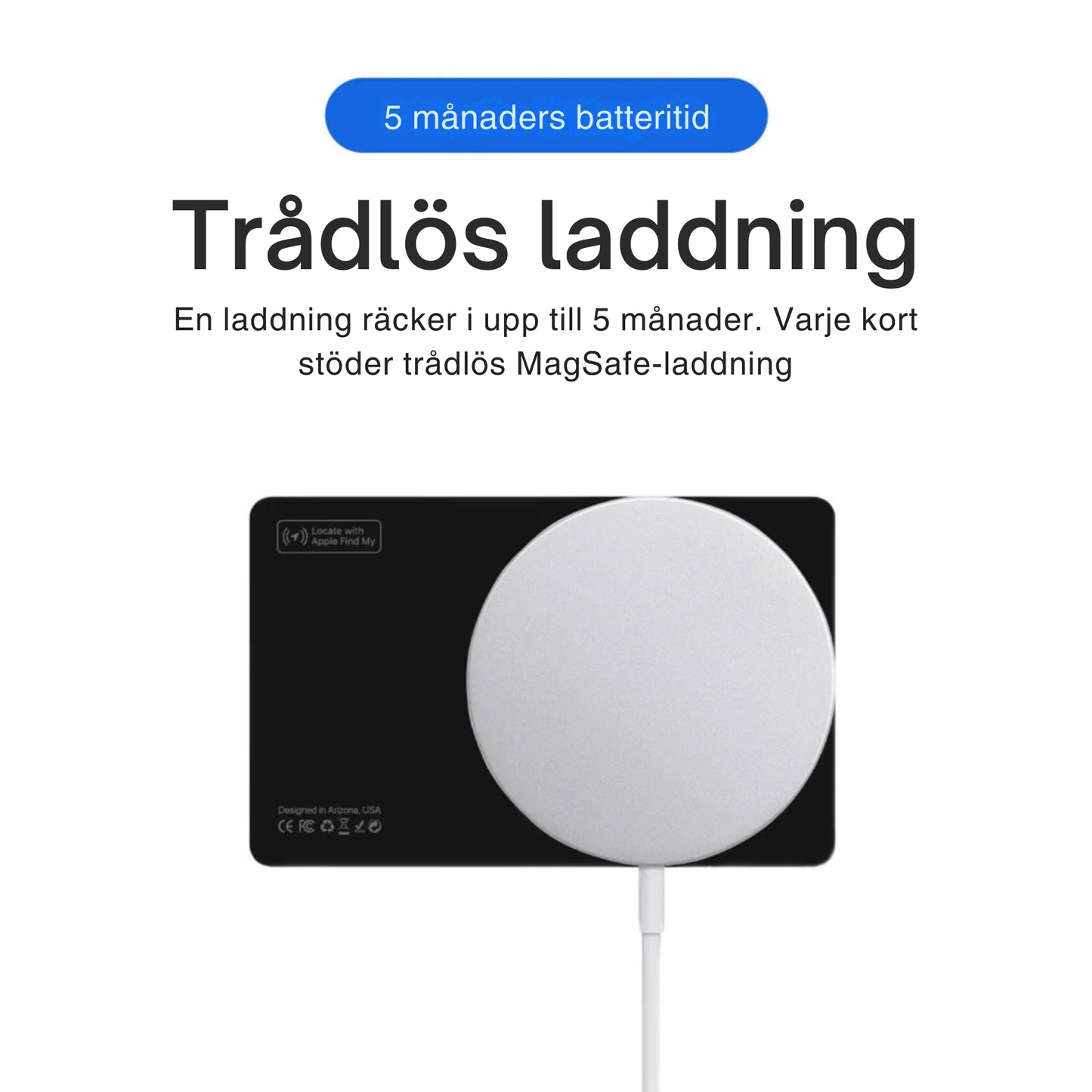 Ultratunt smart spårningskort för plånbok och resa