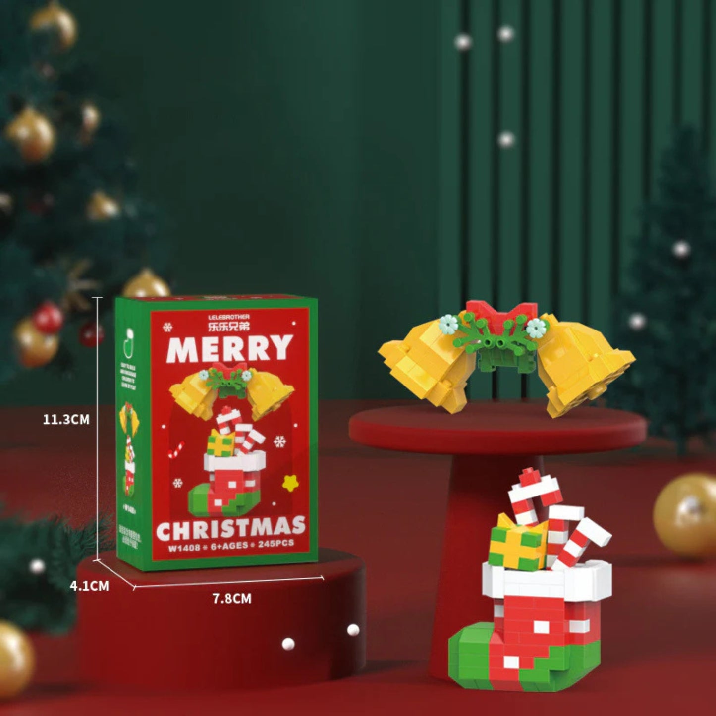 SANTA BYGGBLOCK™ – 12 KREATIVA JULFIGURER FÖR FAMILJEN