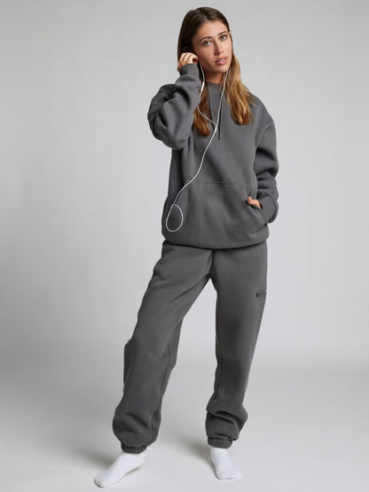 Rese-hoodie i flygplansläge
