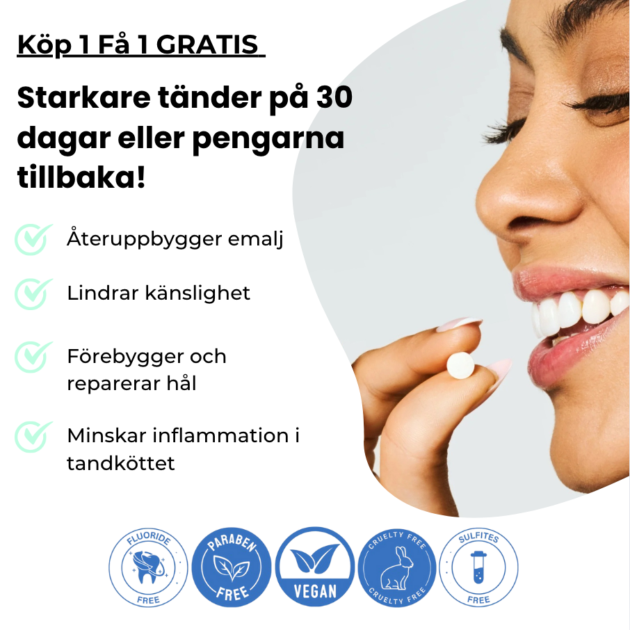 TANDKRÄMSTABLETTER FLUORFRI