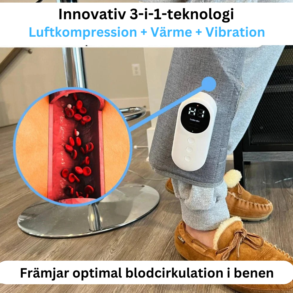 3-i-1 Massageapparat för smärtfritt och vitalt ben