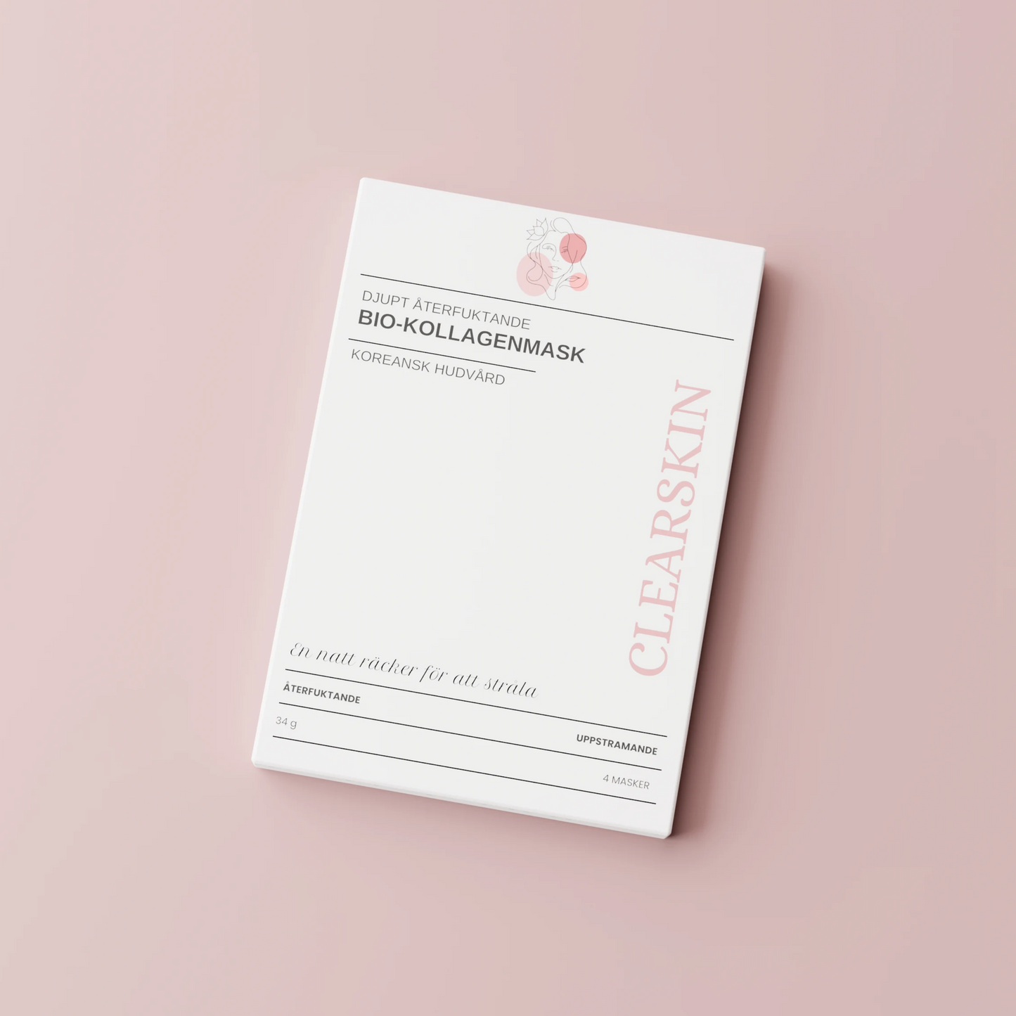 4 x  Bio-Kollagenmasker