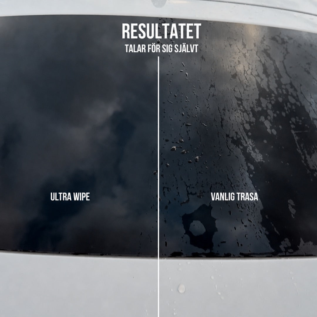 Ultra Wipe vs vanlig trasa