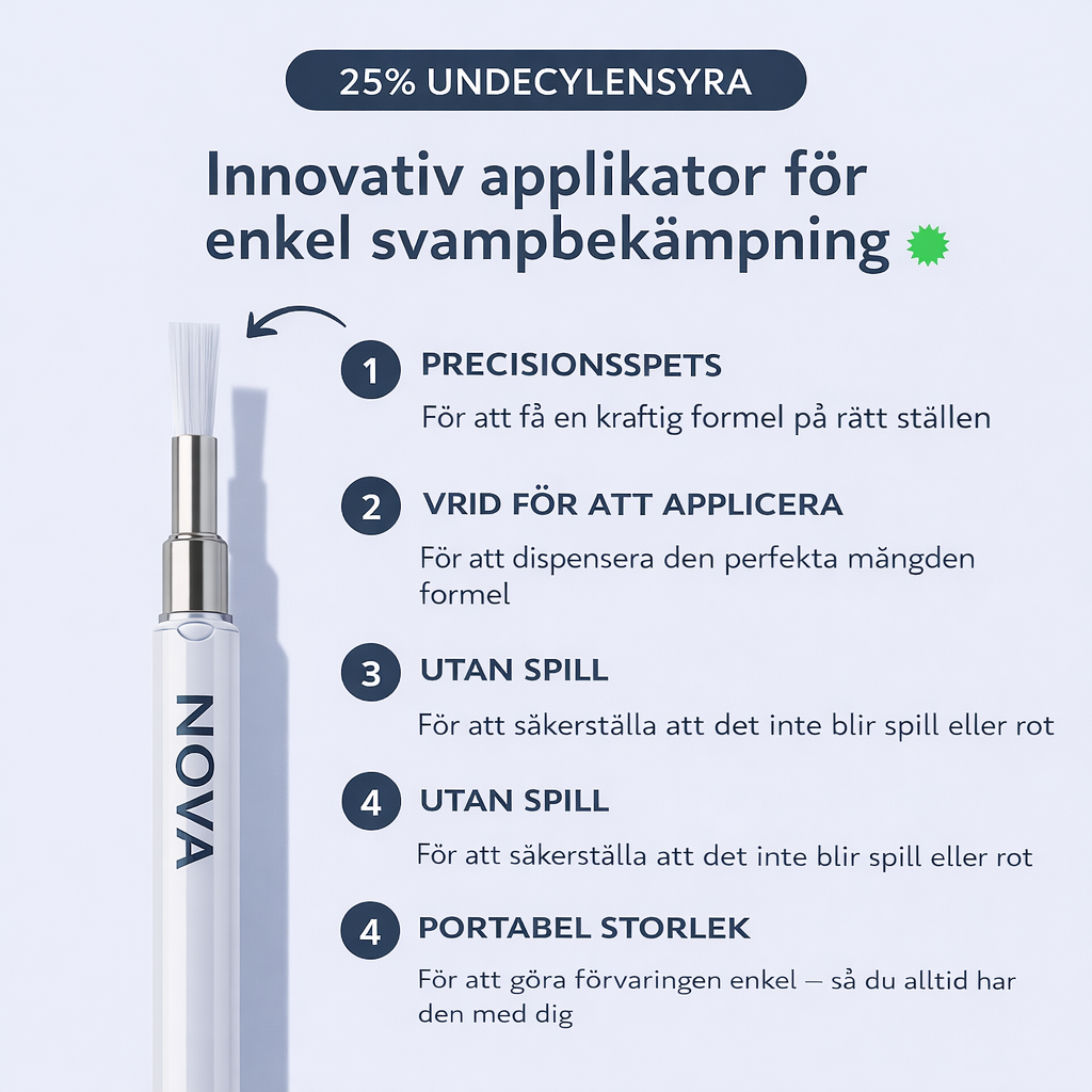 NOVA Antisvamppenna - 4 funktioner