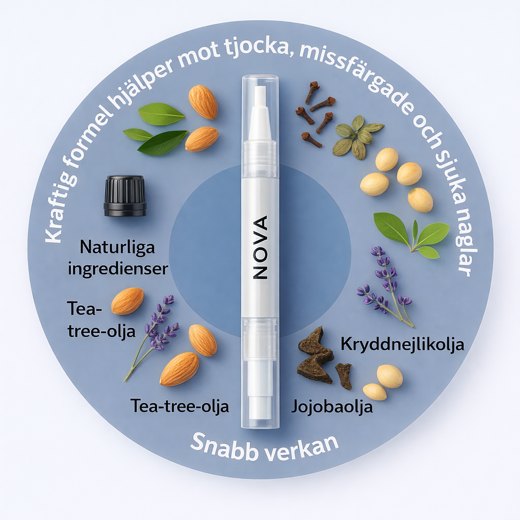 NOVA Antisvamppenna - naturliga ingredienser