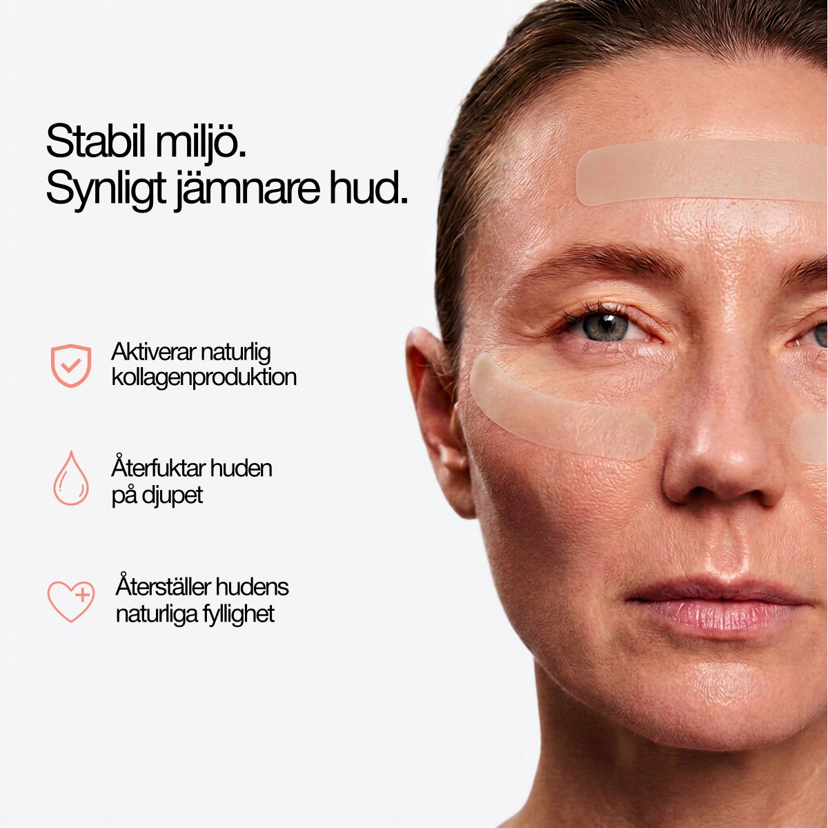 NOVA™ Silikontejp — Stabil miljö, synligt jämnare hud
