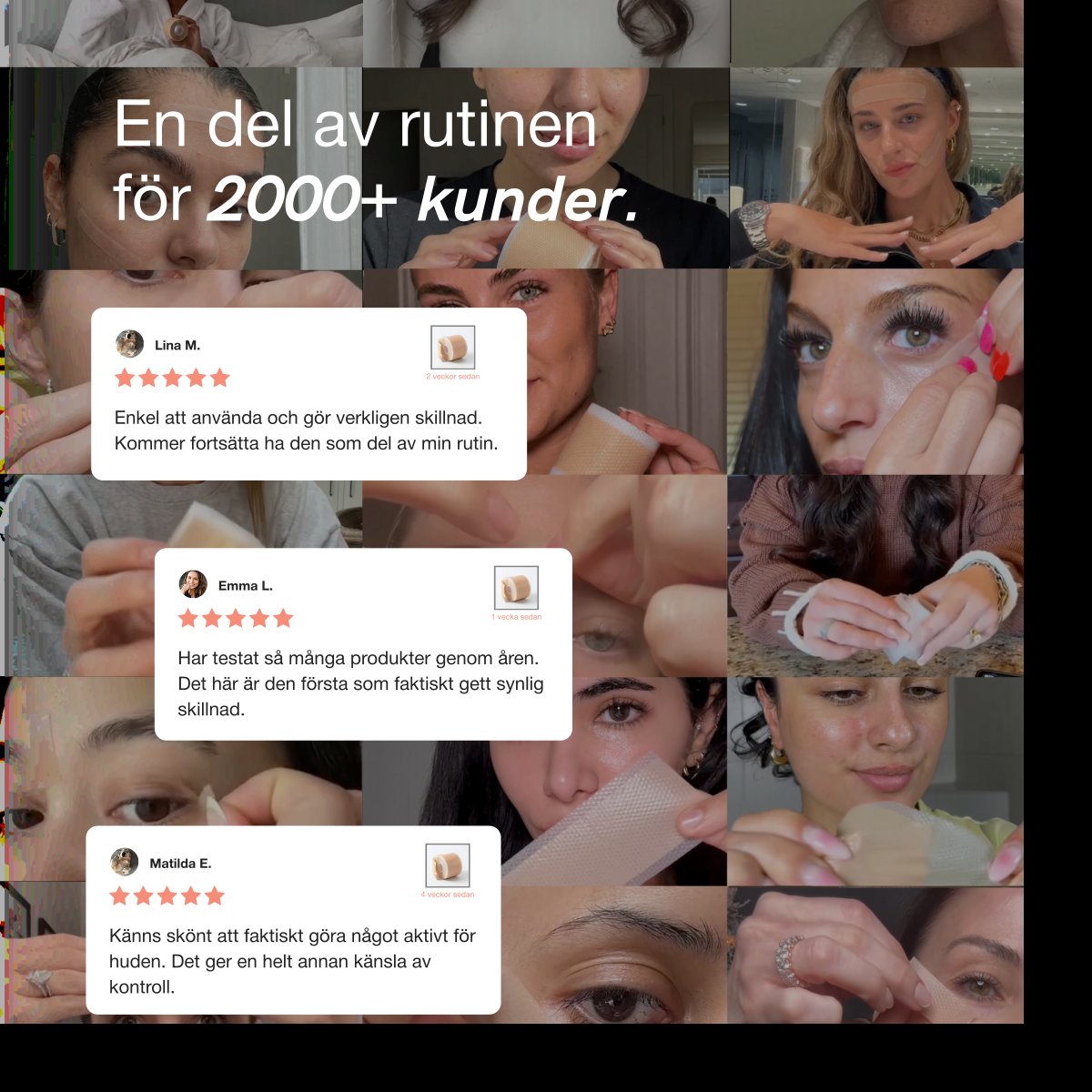 NOVA Silikontejp — del av rutinen för tusentals kunder