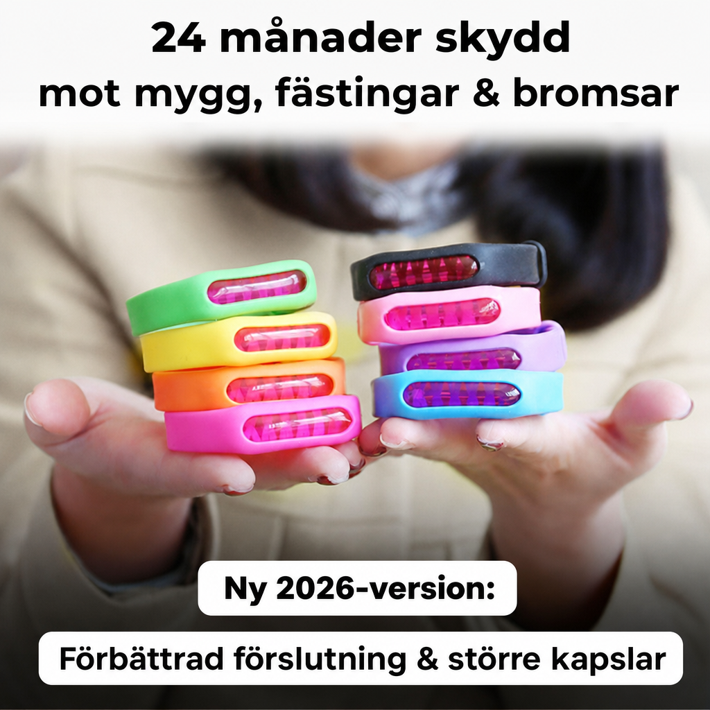 24 månaders skydd mot mygg, fästingar och bromsar