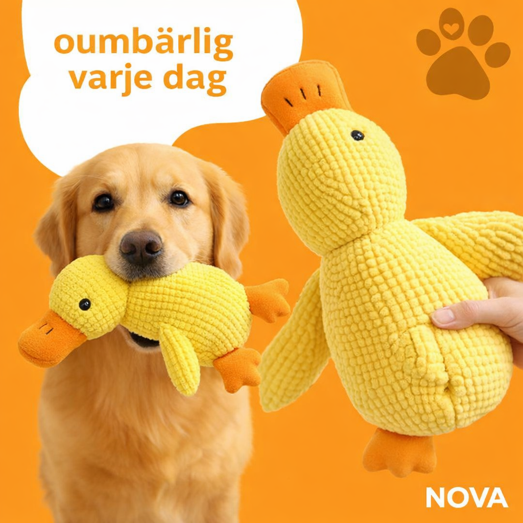 NOVA™ Anti-Stress Anka — Lugnande Plyschleksak för Hund