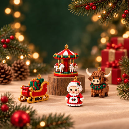 Mini-julkalender med byggklossar – 24 julfigurer du bygger själv