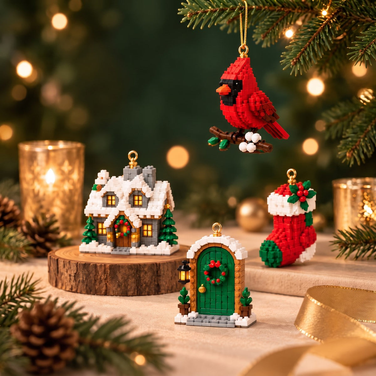 Mini-julkalender med byggklossar – 24 julfigurer du bygger själv