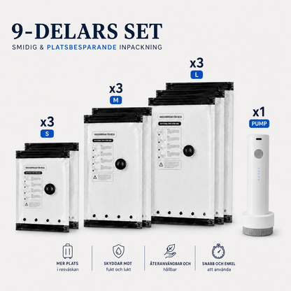 9-delars set inkl. pump