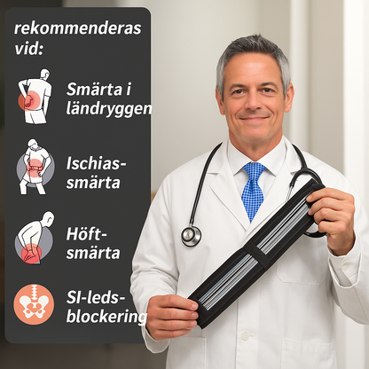 NOVA Orthogördel — Ortopediskt Stödbälte för Ischias & Ryggsmärta