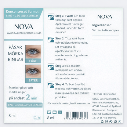 NOVA Påsar & Mörka Ringar – Ögonkräm Omedelbar Effekt