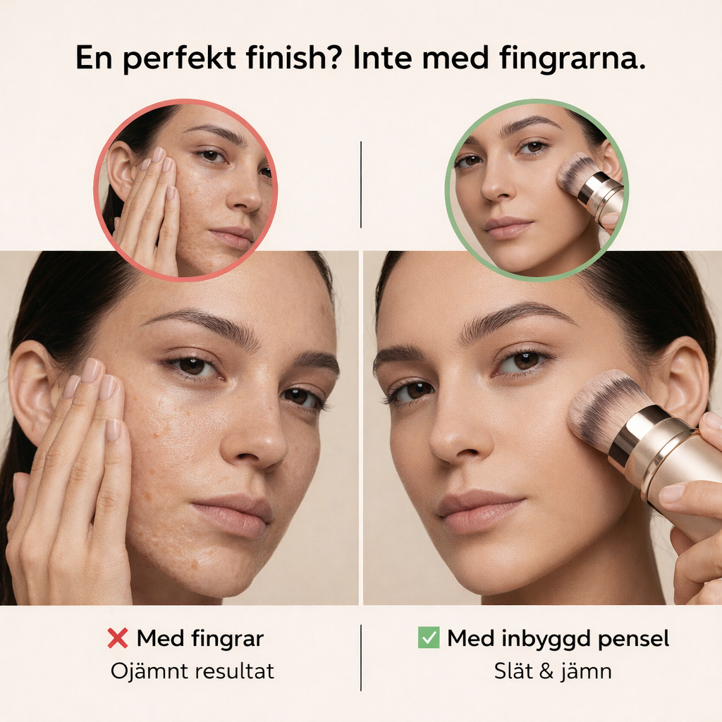 Med fingrar vs inbyggd pensel