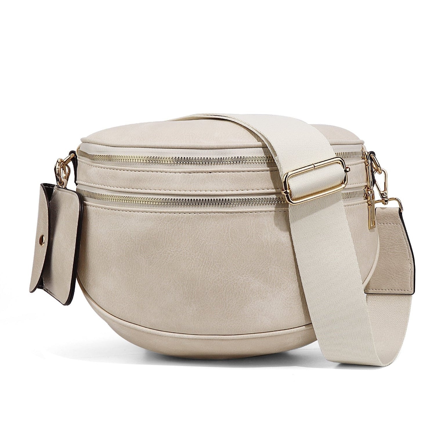 Läder Beige