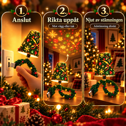 ChristmasGlow™ – Julprojektorlampa med USB